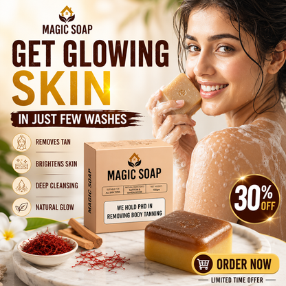 Handmade Magic Soaps For Skin Glow and Tan remover (pack of 2)