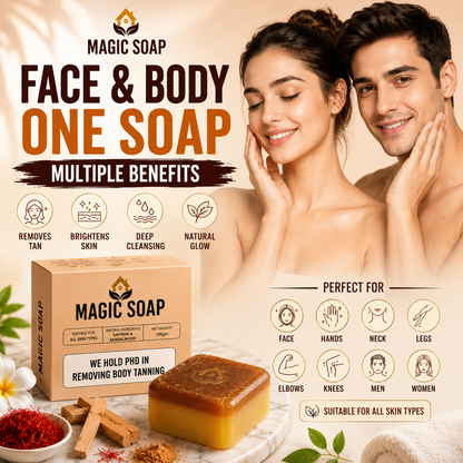 Handmade Magic Soaps For Skin Glow and Tan remover (pack of 2)