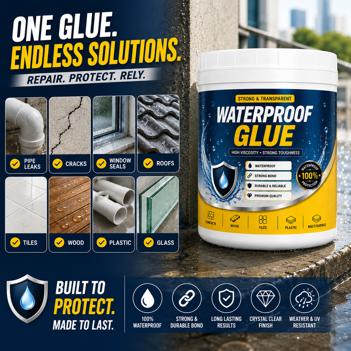 Waterproof Invisible Glue