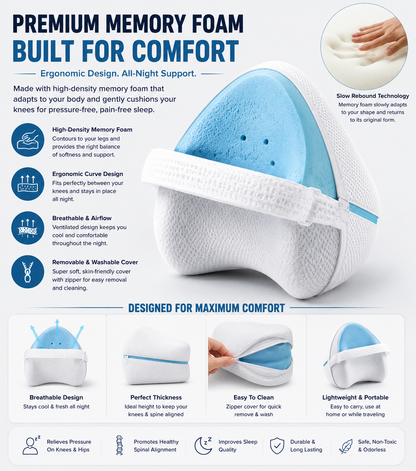 AlignEase™ Knee Pillow