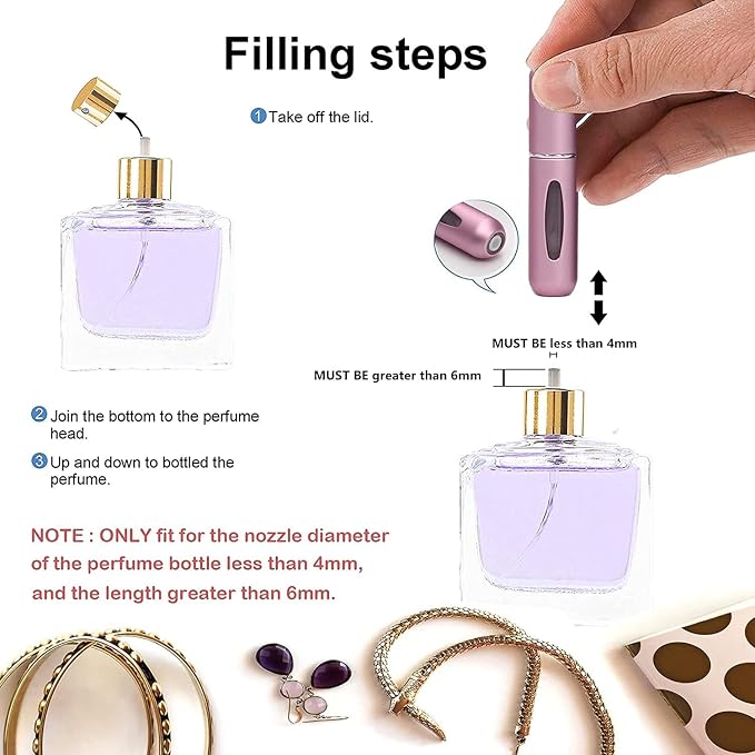 Perfume Atomizer Bottle Travel Spray 5ml